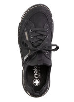 Rieker sneakers gjorda av skuggad syntet och textil SVART