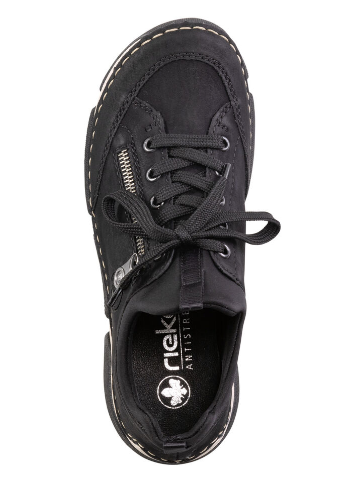 Rieker sneakers gjorda av skuggad syntet och textil SVART