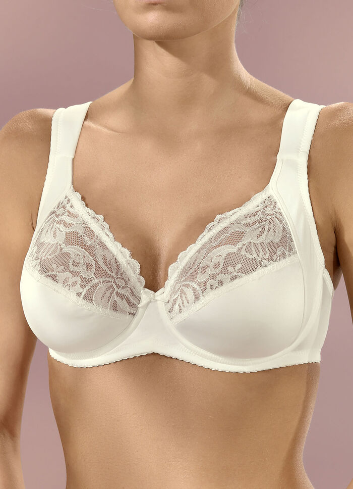 Viania tv&aring;pack bygelbeh&aring;ar med elastisk spets 1X SCHWARZ, 1X SEKT