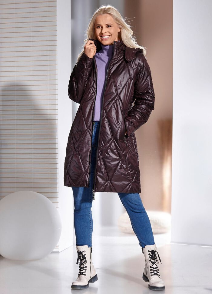 Kort kappa med 2-v&auml;gs dragkedja 