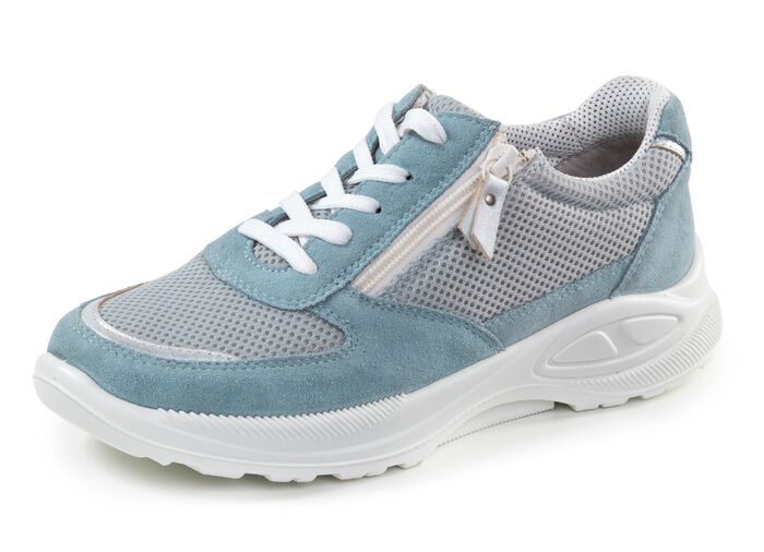 Sn&ouml;rsko av meshmaterial och mocka 