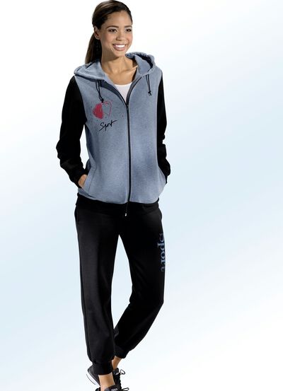 Fritidsdress med huva 