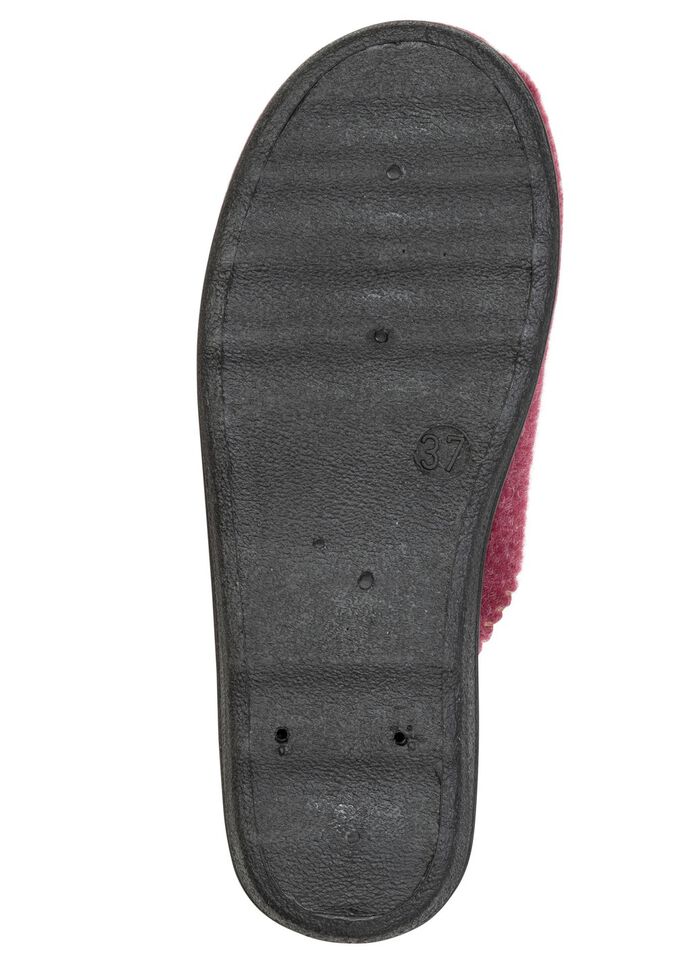 Fodrade damtofflor, med ny ull 