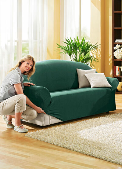 Skyddande stretchöverdrag för fåtöljer och soffor 