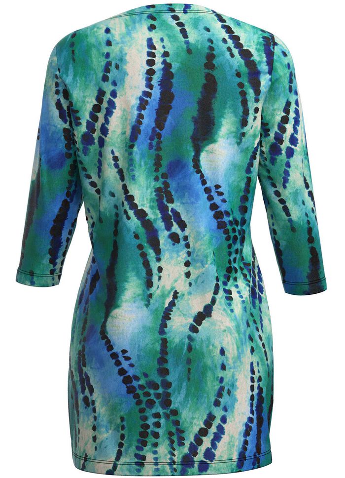 stickad tunika i finstickad 