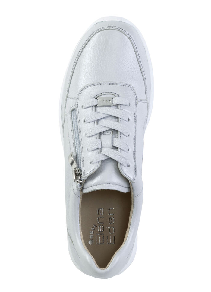 ELENA EDEN sneakers gjorda av fint skimrande, kornigt hjortnappaläder, 