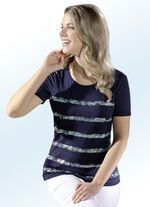 Skjorta med elegant strassdekor framtill 