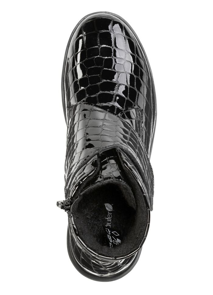 Ranger-st&ouml;vel i krokodilpr&auml;glat lackl&auml;der 