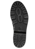 LAURA KENT, trendiga gummist&ouml;vlar med uttagbar textilinnersula SVART-ISGR&Aring;