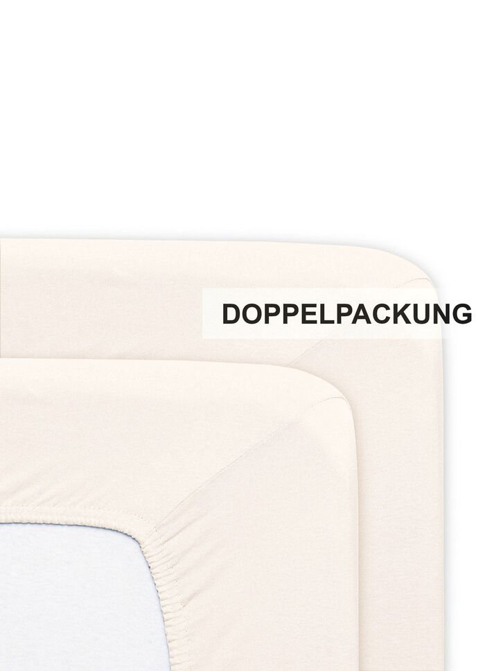 Fluffiga flanelllakan av bomull ECRU