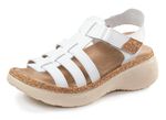 Sandal med st&aring;ngband med korkkanter 