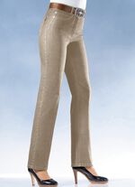 Slimming jeans i 8 f&auml;rger BEIGE