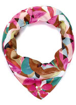 Nikituch med fantasiblomma och bladdesign MULTICOLOR