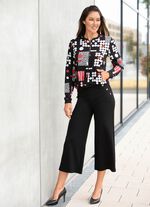 Blusjacka med ribbad stickning 