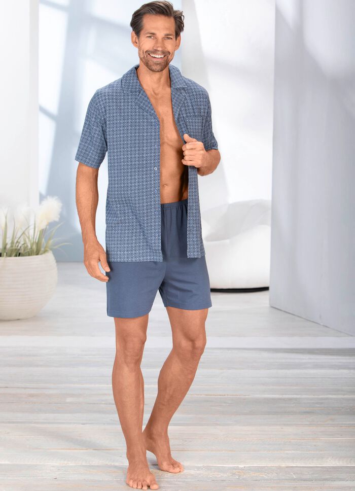 Shorty med kn&auml;ppt topp 