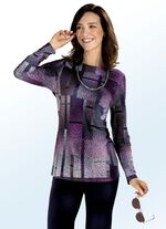 Topp med färgglatt bläckstråletryck i 2 färger BÄR FÄRGERIGT