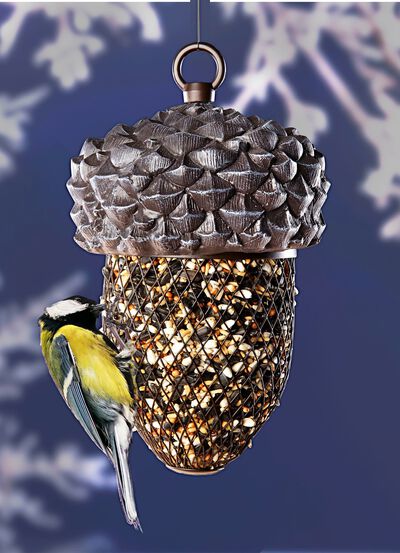 Acorn f&aring;gelmatare, tillverkad av plast 