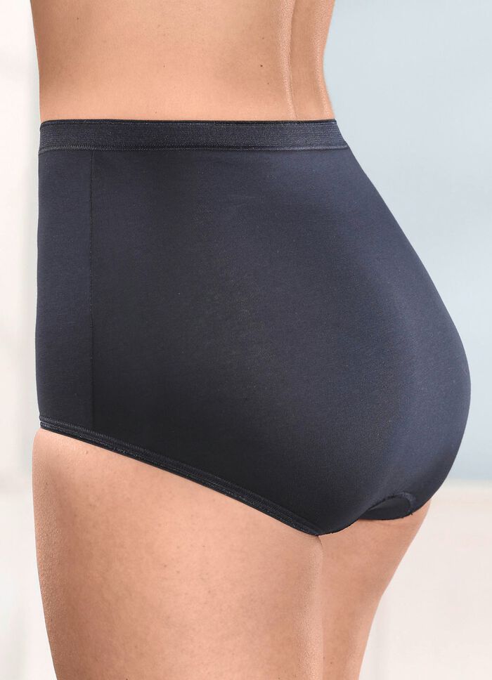 brio lingerie fempack trosor med diskreta glansiga ytor 