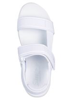 SKECHERS sandal tillverkad av stretchigt textilmaterial VIT