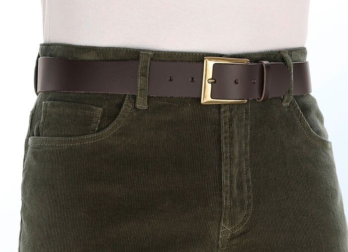 Elegant herrb&auml;lte, 4 cm brett M&Ouml;RKBRUNT