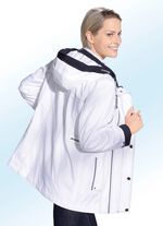 Funktionell jacka med kontrasterande färgaccenter WHITE-NAVY