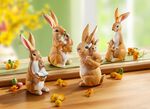 Dekorativa kaninfigurer, set om 4 