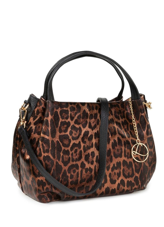 Laurina, v&auml;ska, dam, med avtagbar, justerbar axelrem SVART-BRONS