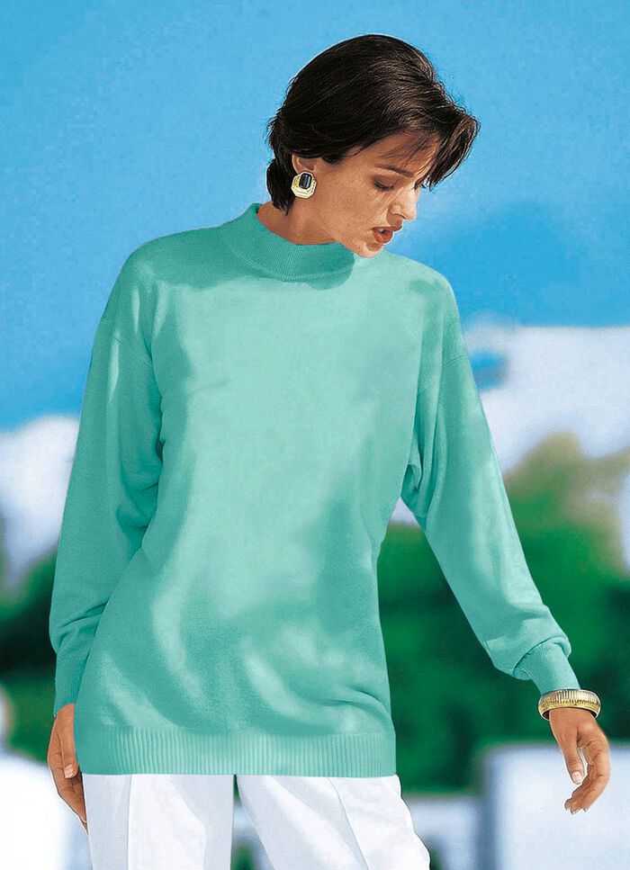 Finstickad tr&ouml;ja med nyull 