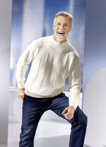 Pullover med strukturerad design i 3 färger WOLLWEISS