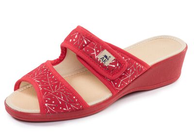 Lätta damslippers med kardborreband 