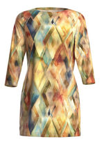 stickad tunika i finstickad 