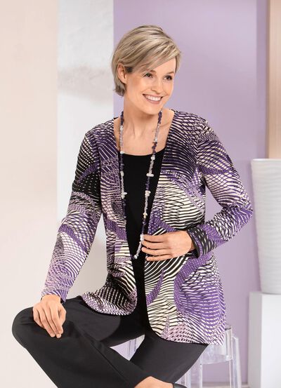 Skjorta i jacka-look 