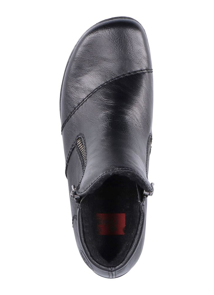 Rieker bootie med dekorativ quiltning SVART