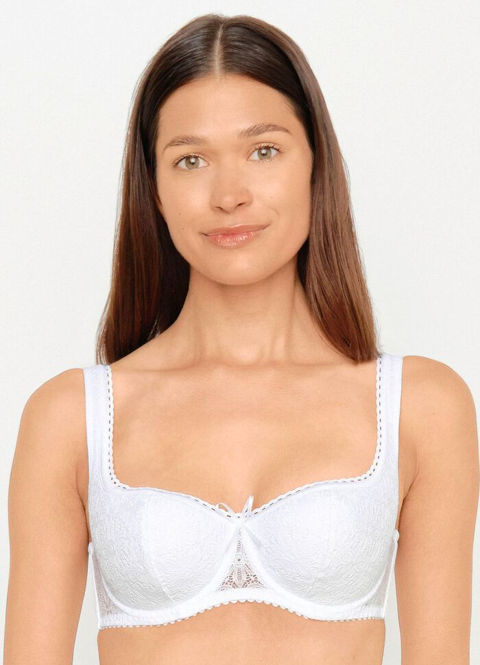 Dirndl-bh fr&aring;n Susa med blommig elastisk spets fram 