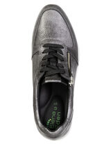 ELENA EDEN, bekväma damsneakers, vidd G, med uttagbar fotbädd GAMMALT SILVER