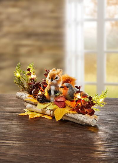 Upplyst bordarrangemang 