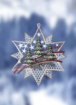 Fönsterbild gjord av äkta Plauenspets 