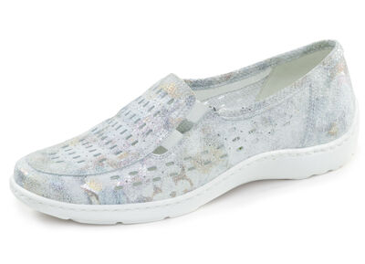 Waldläufer, sommartofflor för kvinnor, bredd H, med uttagbar fotbädd 