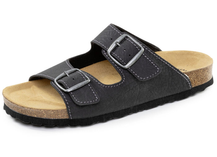 Klassiska herrmulor med justerbara knäppningar ANTHRAZIT