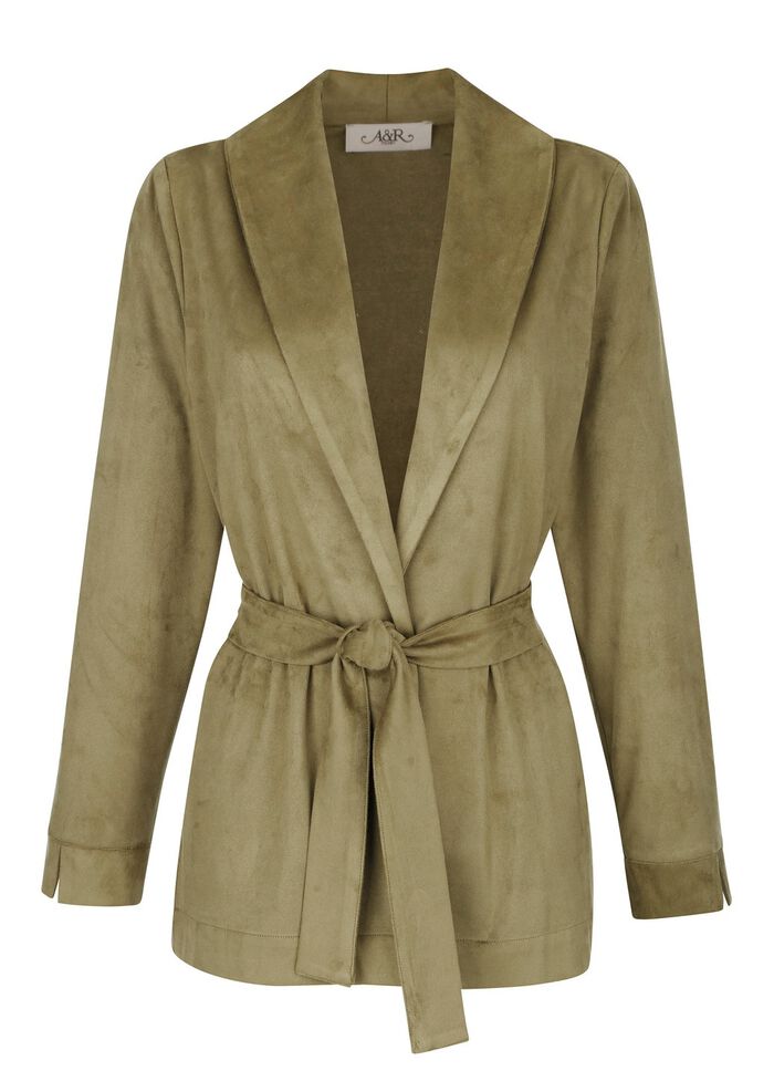 L&aring;ng kavaj med sjalkrage 