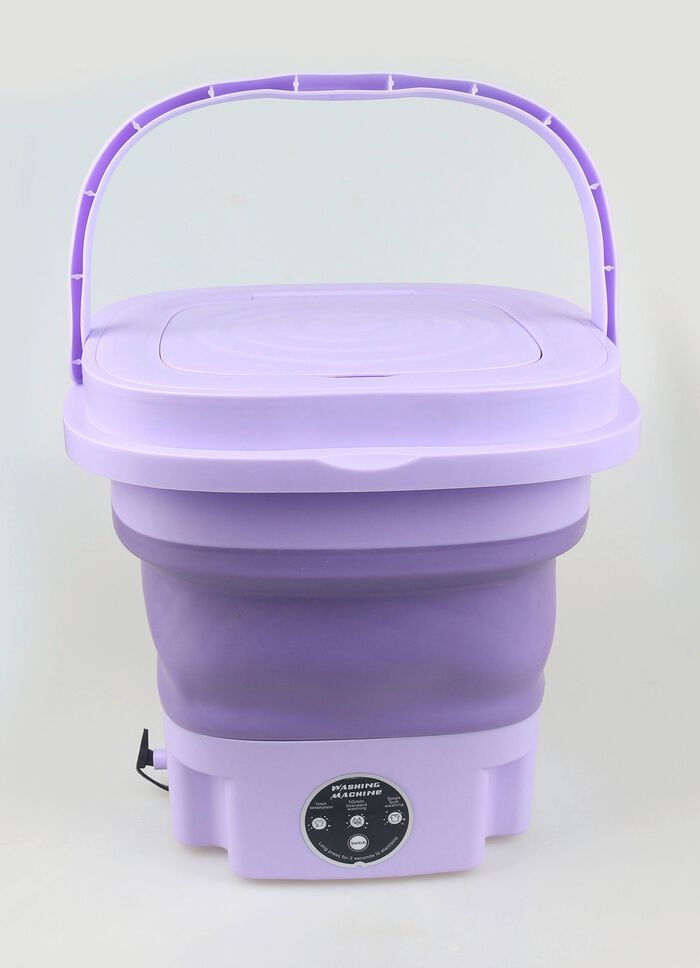 Hopf&auml;llbar minitv&auml;ttmaskin LILA