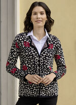 Cardigan i jacquarddesign 
