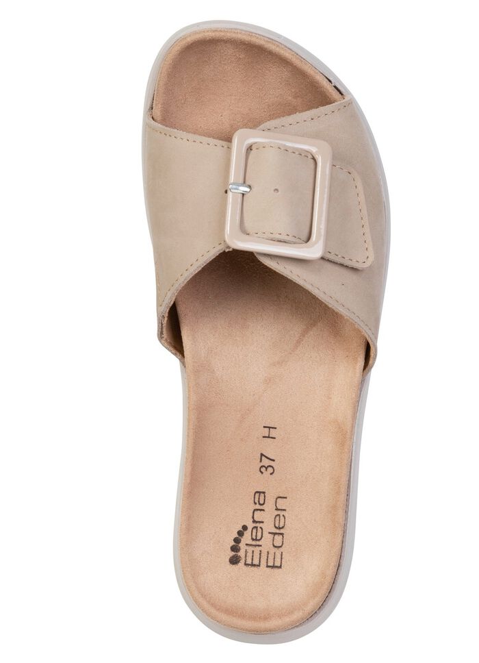 ELENA EDEN, snygga damslip-ins, vidd H, med uttagbar fotb&auml;dd BEIGE