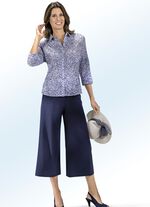 Blus gjord av krossat burnout-tyg, 