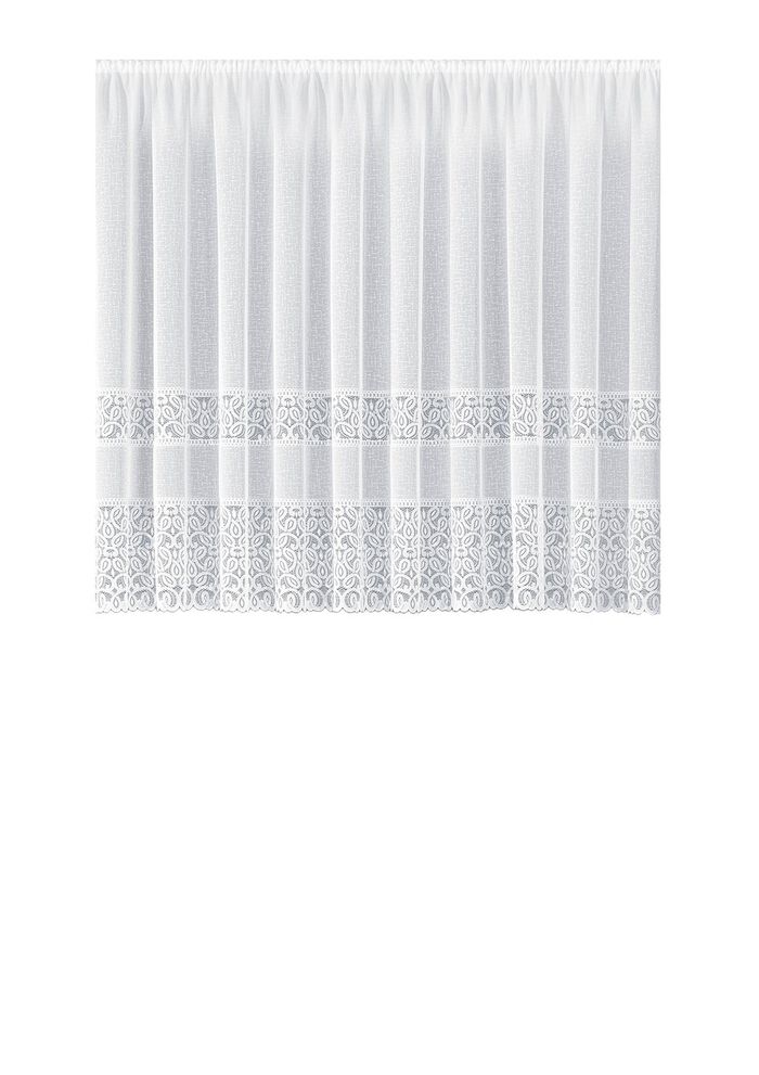 Blomsterfönstergardin med universellt skenband 