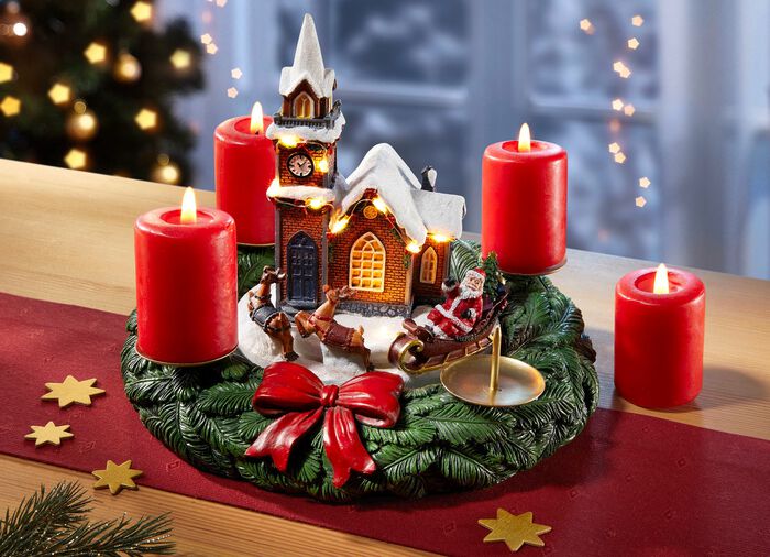 Adevent krans speldosa 