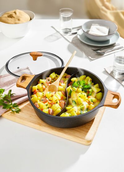 Multipanna med glaslock 