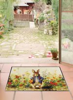 D&ouml;rrmatta med kaninmotiv 