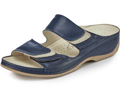 ELENA EDEN mulor med kontrasterande inl&auml;gg 