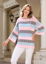 Tr&ouml;ja med en blandning av m&ouml;nster i blockr&auml;nder 